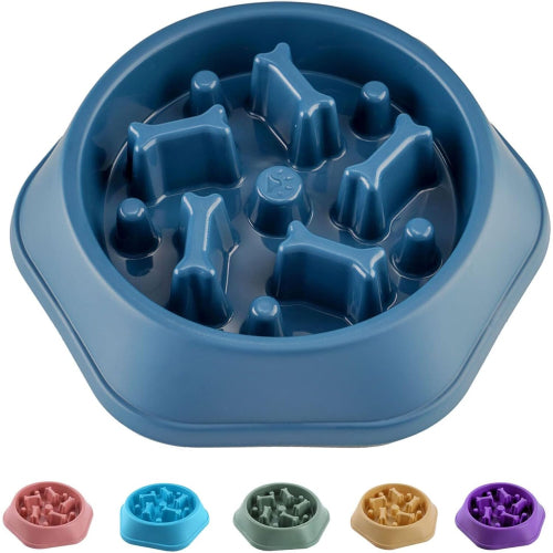 Slow Feeder Dog Bowl Anti Gulping Healthy Eating Interactive Bloat Stop Fun Alternative Non Slip Dog Slow Food Feeding Pet Bowl Slow Eating Healthy