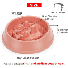 Slow Feeding Dog Plate For Small And Medium-Sized Dogs And Catspink