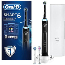 Smart 6 Electric Toothbrush with Smart Pressure Sensor, Gifts For Women / Men, App Connected Handle, 3 Toothbrush Heads & Travel Case, 5 Modes, Teeth