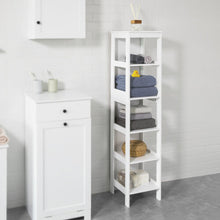 SoBuy® BZR14-W, 5 Tiers Bathroom Shelf Bathroom Storage Shelf Cabinet