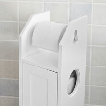 SoBuy® FRG135-W, Bathroom Toilet Paper Roll Holder Storage Cabinet