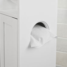 SoBuy® FRG135-W, Bathroom Toilet Paper Roll Holder Storage Cabinet