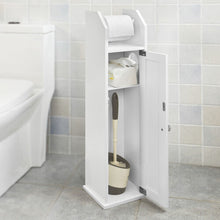 SoBuy® FRG135-W, Bathroom Toilet Paper Roll Holder Storage Cabinet