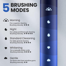 Sonic electric toothbrush, 5 whitening modes, 180-day battery life