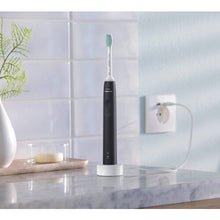 Sonicare 3100 Series Sonic Electric Toothbrush with Pressure Sensor and BrushSync Replacement Reminder, HX3673/14, Black