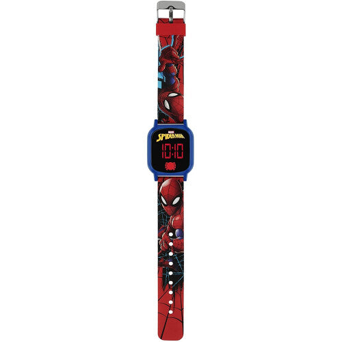 Spiderman Boy's Digital Quartz Watch with Silicone Strap SPD4602