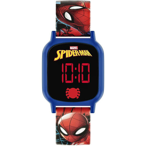 Spiderman Boy's Digital Quartz Watch with Silicone Strap SPD4602