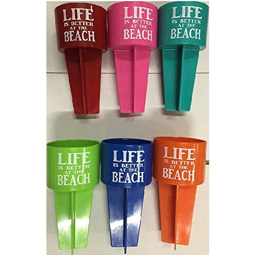 SPIKER Lifestyle Holder  Life is Better at The Beach  6-Pack