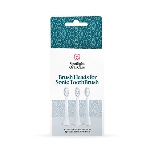 Spotlight Oral Care Sonic Toothbrush Replacement Heads | Gentle & Effective Electric Toothbrush Heads | Works with the Spotlight Oral Care Sonic