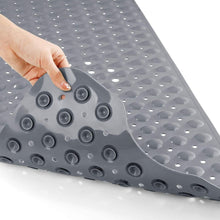 (Square (53 x 53) cm, Grey Bath Shower Mat) Non Slip Bath Shower Mats Anti-Bacterial Bathtub Mat