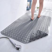 (Square (53 x 53) cm, Grey Bath Shower Mat) Non Slip Bath Shower Mats Anti-Bacterial Bathtub Mat