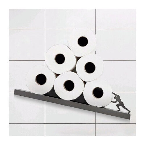 Stainless Steel Toilet Roll Holder Creative Hercules Bathroom Tissue Storage Rack Bathroom Accessories Holder 44 x 10 x 10cm