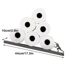 Stainless Steel Toilet Roll Holder Creative Hercules Bathroom Tissue Storage Rack Bathroom Accessories Holder 44 x 10 x 10cm