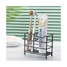 Stainless Steel Toothpaste and Toothbrush Holder Stand Bathroom