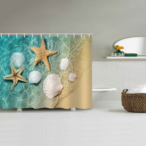 starfish pattern  Waterproof Shower