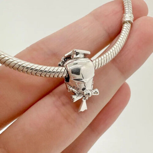 Sterling Silver Graduation Wise Owl Silver Charm for Woman bracelet