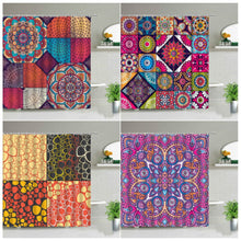 (Style1, 70x83in-180x210cm) Boho Mandala Colourful Waterproof Shower Curtain Bathroom Decor