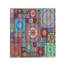 (Style6, 60x70in-150x180cm) Boho Mandala Colourful Waterproof Shower Curtain Bathroom Decor