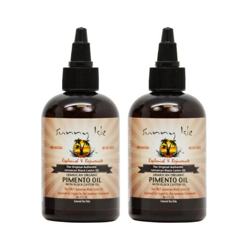 Sunny Isle Jamaican Pimento Hair Oil with Black Castor Oil Clear and Organic Blend 100ml