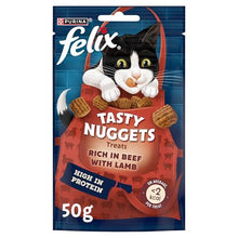 Tasty Nuggets Beef & Lamb Cat Treats 50g (Pack of 8)