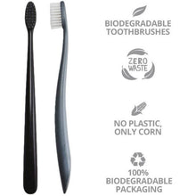 The Natural Family Bio Toothbrush Twin Pack, Pirate Black and Monsoon Mist