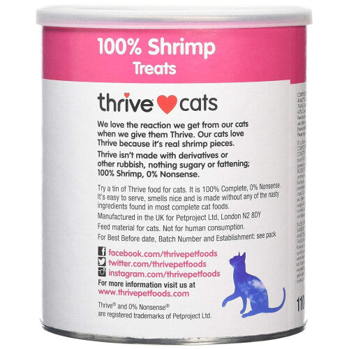 Thrive Cat 100% Shrimp Treats MaxiTube - 110g