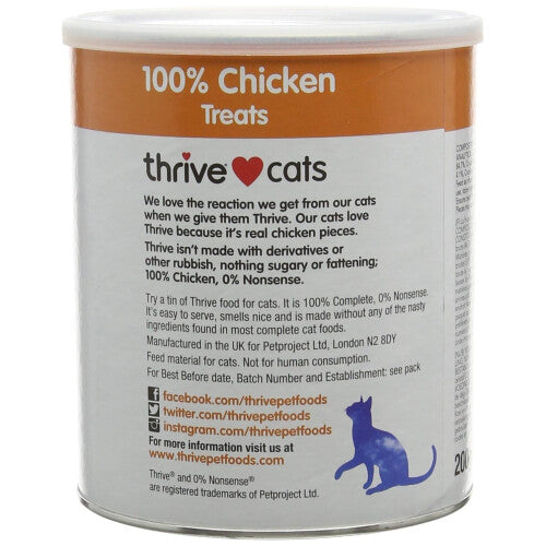 Thrive Cat Treats 100% Chicken 200g