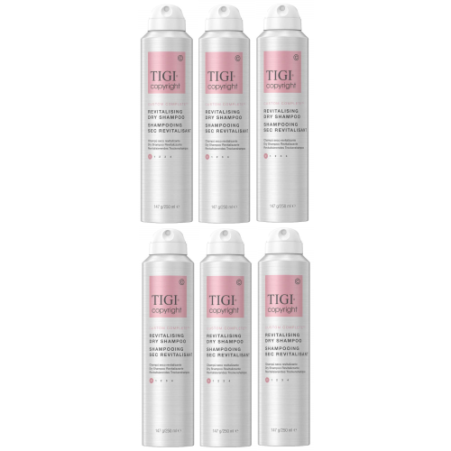 TIGI Copyright Custom Complete Revitalising Dry Shampoo Spray 6x 250mls Style 0