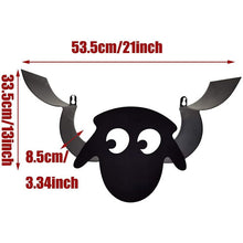 Toilet Roll Holder Metal Animal Shaped Toilet Paper Holder Sheep / Owl / Cattle - Black (Deer)