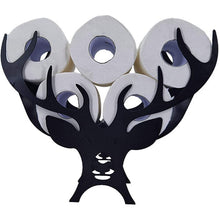 Toilet Roll Holder Metal Animal Shaped Toilet Paper Holder Sheep / Owl / Cattle - Black (Deer)