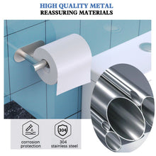 Toilet Roll Holder Self Adhesive -Toilet Paper Holder Stainless Steel, No drilling required, Strong Adhesiveness and Waterproof. by BIIYOOVE