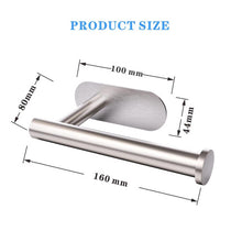 Toilet Roll Holder Self Adhesive -Toilet Paper Holder Stainless Steel, No drilling required, Strong Adhesiveness and Waterproof. by BIIYOOVE