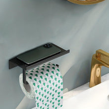 Toilet Tissue Holder Roll Papers Stand Dispensers Wall Mounted Black