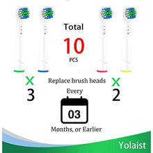 Toothbrush Heads Compatible with Most Braun Oral B, 10 Pack Professional Electric Toothbrush Replacement Heads Adults Toothbrush Heads Preci