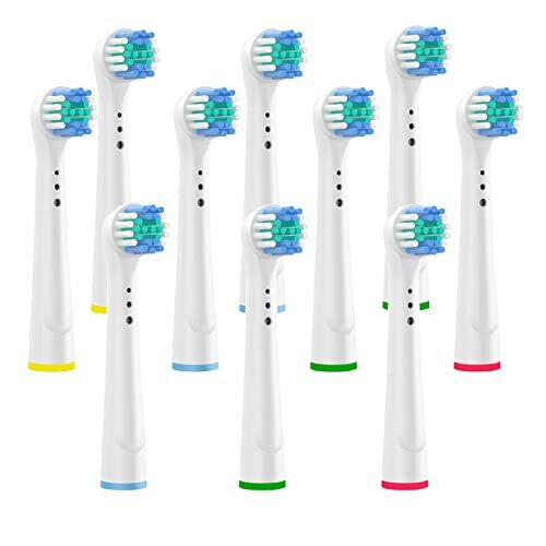 Toothbrush Heads Compatible with Most Braun Oral B, 10 Pack Professional Electric Toothbrush Replacement Heads Adults Toothbrush Heads Preci