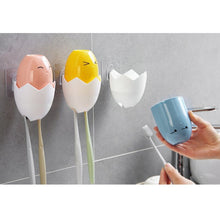 Toothbrush Holder Stand Self Adhesive Cute Chicken Tooth Brush Storage Organizer Bathroom Accessory for Kids 2