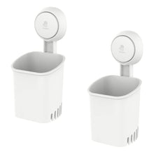 Toothbrush Holder Suction Cup Wall Mounted, 2 Packs Shower Toothbrush Holder for Bathroom Drill-Free Electric Toothbrush