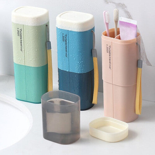 Toothbrush Storage Box Travel Wash Cup Cartoon Creativity Suitable for Children to Use Toothbrush Cup Pink