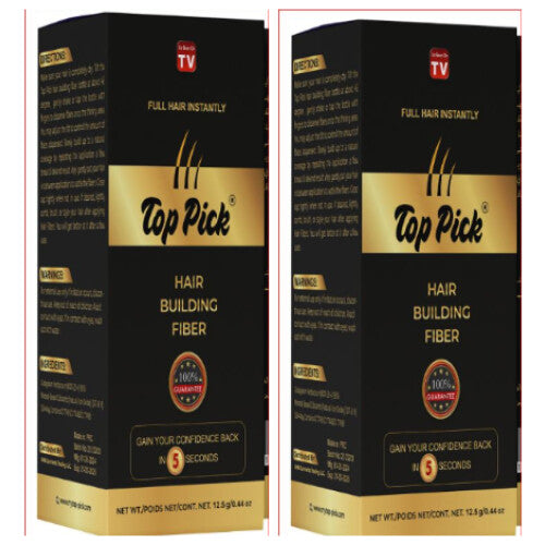 Toppick Hair Building Fibers Dark Brown Transform Your Look Instantly Premium Quality (Pk Of 2)