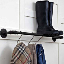 Towel Rail Black Industrial Retro Style Rustic Pipe Hanging Holder