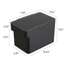 Tower 5612 Container for Pet Food with Measuring Cup, Black, 6 L, Dry Food: Approx. 3.5 kg, ABS Resin/Silicone