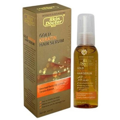 Transform Your Tresses with Keratin Hair Serum Gold - Enriched with Keratin for Luxuriously Smooth and Silky Hair.100ml