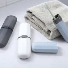 Travel Toothbrush Case Stretchable Toothpaste Holder Container Anti Bacterial Adjustable Box Transparent White