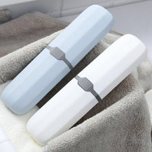 Travel Toothbrush Case Stretchable Toothpaste Holder Container Anti Bacterial Adjustable Box Transparent White