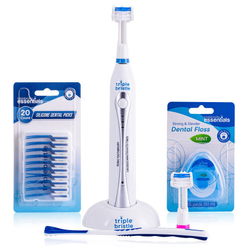 Triple Bristle Original Sonic Toothbrush  Rechargeable 31 000 VPM Toot