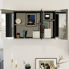 (Triple Cabinet) Tiano Mounted Mirrored Bathroom Storage Cabinet