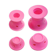 TRIXES Set of 24 Pink Silicone Hair Curlers Gift for Her for Effortless Heat Free Hair Styling