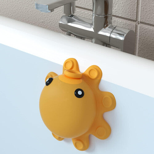 Tub Overflow Cover Bathroom Spa Accessories (Silicone, Yellow)