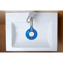 Tub Silicone Tub Plug, Universal Tub Drain Cover (Blue Seahorse)