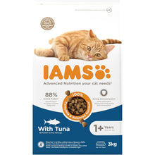 (Tuna, 3 kg (Pack of 1)) IAMS Complete Dry Cat Food for Adult